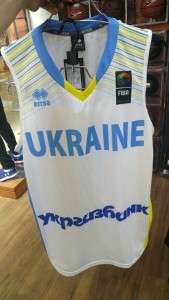 Баскетбольная майка Украина мужская белая 2017/2018 2XL