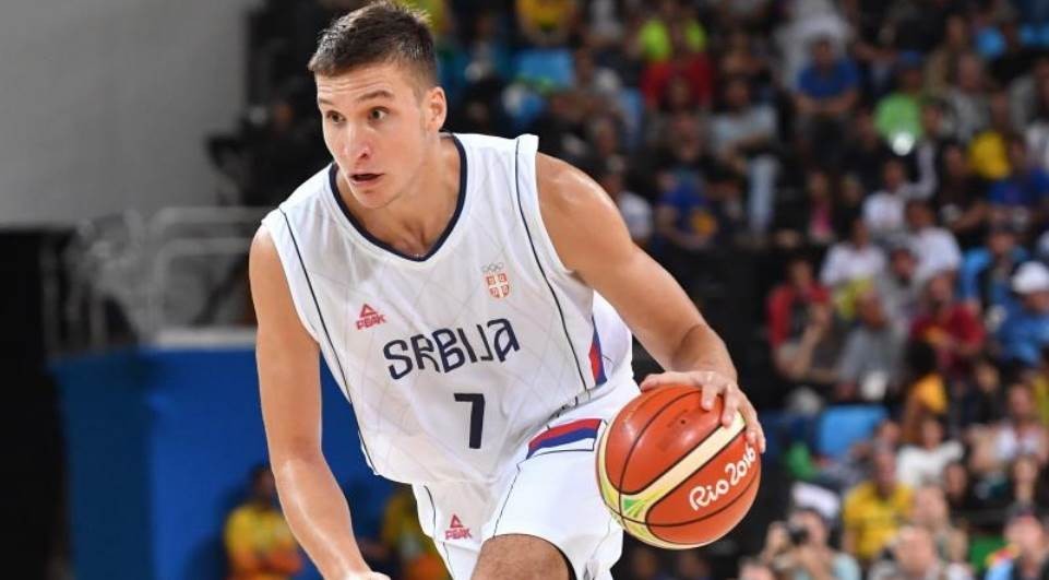 Баскетбольная форма Сербия мужская белая 2017/2018 2XL