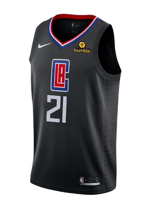 Баскетбольная форма Лос-Анджелес Клипперс детская чёрная 2017/2018 XL